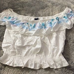 Disney Ariel Off Shoulder Crop Top